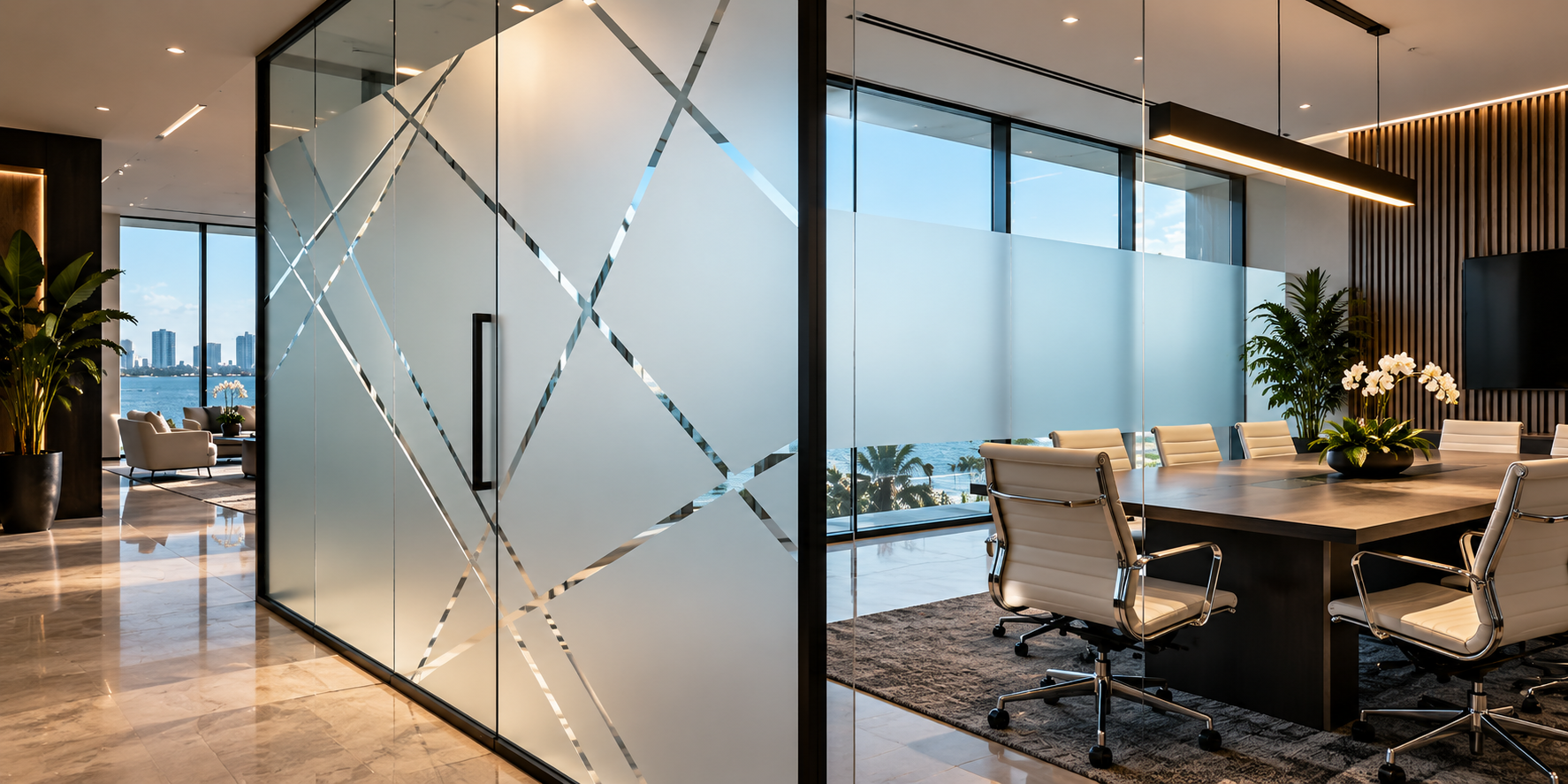 Privacy and decorative window film